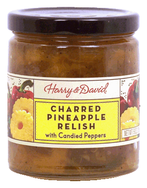 Harry and David charred pineapple relish with candied peppers 9 ounce