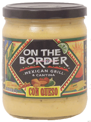 On The Border con queso made with real cheese 15.5 ounce