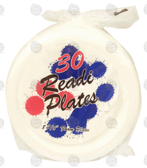 Readi foam plates, 8 7/8 in 30 count