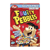 Post Fruity Pebbles fruit flavored sweetened rice cereal 11 ounce
