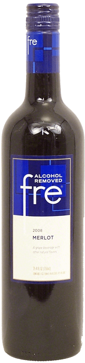 Sutter Home Fre merlot grape beverage, alcohol removed 750 milliliter
