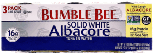 Bumble Bee Tuna Albacore Solid White In Water 3 Oz 3 count