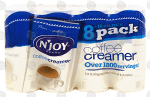 N'Joy coffee creamer powder, 16-oz. cannisters 8 pack