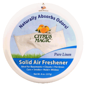 Citrus Magic solid air freshener, pure linen scent 8 ounce