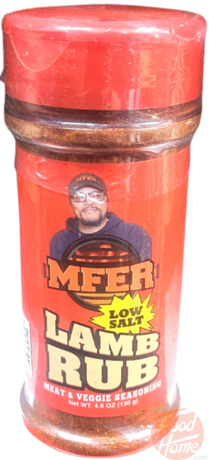 MFER lamb rub meat & veggie seasoning, low salt 4.6 ounce