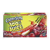 CapriSun 100% Juice Fruit Dive; blend of 3 real fruit juices, 10 6-fl. oz. pouches 60 fluid ounce