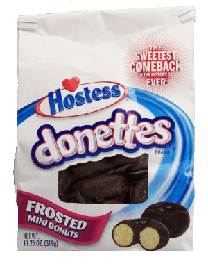 Hostess donettes frosted mini donuts 11.25 ounce