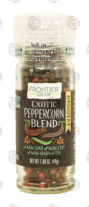 Frontier Co-op exotic peppercorn blend adjustable grinder 1.69 ounce