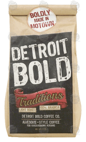 Detroit Bold Traditions light roast ground coffee, 100% arabica 8 ounce
