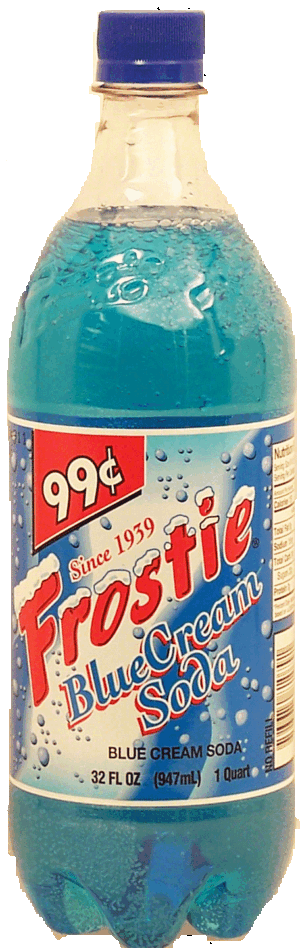 Frostie blue cream soda 32 fluid ounce