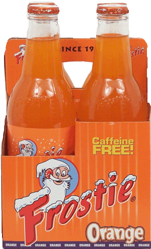 Frostie orange flavor soda, caffeine free, 12-fl. oz. 4 pack