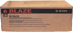 Blaze jelled fuel for heating food in chafing dishes 24 count