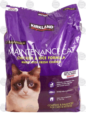 Kirkland Signature Maintenance Cat chicken & rice formula made with fresh chicken 25 pound