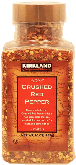 Kirkland Signature crushed red pepper, adds a hot & spicy taste 10 ounce