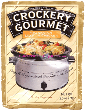 Superior Touch Crockery Gourmet seasoning mix for chicken, easy to prepare meals for your slow cooker 2.5 ounce